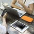 GLCON Orange Shockproof Hard EVA Carrying Case Travel Pouch for External Hard Drive, Power Bank, Cell Phone, Cable