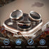 Jeluse 3X2 Pack Camera Lens Protector for iPhone 16 Pro Max/16 Pro/14 Pro Max/14 Pro, 9H Tempered Glass Cover with