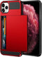 Vofolen Case for iPhone 11 Pro Max - Wallet Credit Card Holder Slot Sliding Door Hidden Pocket Protective Hard Shell