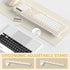 RECCAZR 2.4GHz Silent Wireless Keyboard and Mouse Combo, Full-Sized Wireless Keyboard and Adjustable DPI Mouse, USB
