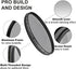 Acuvar 105MM CPL Lens Filter Pro, Circular Polarizer Lens Filter Universal for Camera Lens w 105MM Filter Lens for Canon, Nikon, Sony, FujiFilm, Olympus, Pentax, Sigma, Tamron Digital Cameras