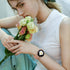 DaQin Flower Engraved Band for Samsung Galaxy Watch 7/FE 6 5 4 40mm 44mm, Active 2, 20mm Soft Silicone Strap