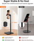 tounee 8-11" 17/16/15, 4-7" Phone Stand for Desk, Height Adjustable Cell Phone Holder for Live Streaming, Video