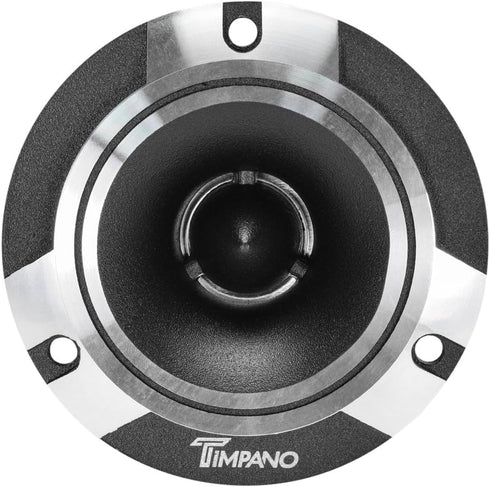 Timpano TPT-ST2 Chrome Super Tweeter, 4 Ohm, 600 Watts Peak, Slim Profile Tweeters for Car Audio (Pair)