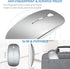 Tsmine Wireless Bluetooth Charger Computer Mouse for MacBook Air Pro Laptop, Rechargeable Mini Slim Silent Mice