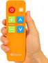 EZClicker TV Remote for Seniors, Extra Simple Big Button Remote (Orange) Works with
