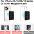 AHASTYLE Silicone Suction Phone Case Stand for iPhone 15/14/13/12 Series, Magnetic Suction Cup Mount for TikTok Videos