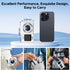 CAMWORLD 4K 64MP 18X 32GB Digital Camera, UHD Dual Screens Camera, Digital Zoom, Portable Point and Shoot Camera