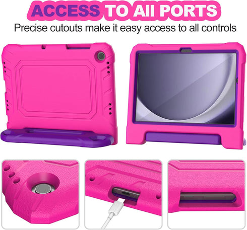 YIHE Kids Case for Samsung Galaxy Tab A9+/A9 Plus 11 Inch 2023, Shockproof Handle Stand with Screen Protector