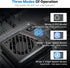 ULANZI Black Camera Cooling Fan, Adjustable Mini Intelligent Cooling Fan with Type-C Charging