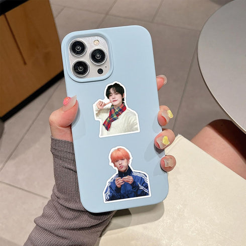 110pcs Cute Trendy Kpop Singer Boy Group Stickers, Vinyl Waterproof for Teens, Laptops, Journals, Travel Case