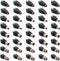 40PCS DC 12V Male Female Power Connector - 5.5 x 2.1mm Power Jack Plug Adapter for CCTV Coaxial Cable