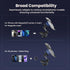 JunDa 360-Degree Universal Rotating Car Phone Holder, Multifunctional Dashboard Phone Mount with Clip for All