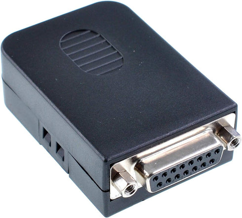 Oiyagai DB15 Female 15Pin Connector Adaptor with Case, Nut Terminal Breakout Board Signal Module, Free Welding