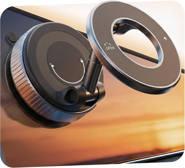 E EAKSON Magnetic Suction Cup Phone Mount for Magsafe, 360 Adjustable Magnetic Car Phone