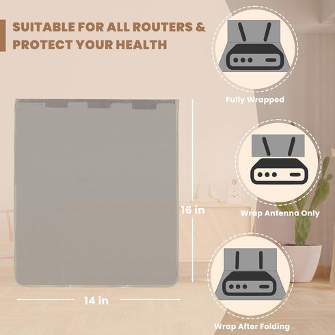 High Protection WiFi Router Shield Cover - Size and Color Options Available