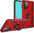 Military Grade Drop Impact for Samsung Galaxy A52 5G Case 360 Metal Rotating Ring Kickstand Holder Armor Heavy Duty Shockproof Case for Galaxy A52 5G/4G Phone Case (Red)