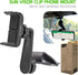 Cellet Sun Visor Phone Mount with 360 Degree Rotation, Compatible with iPhone 12 Pro Max, Samsung Galaxy S20 Ultra, and