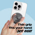 On The Grip OnTheGrip Compatible with Magsafe Magnetic Authentic Translucent Color Design Collapsible Mobile Phone Grip