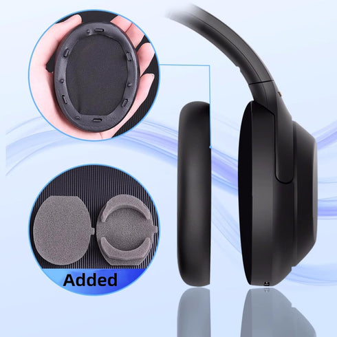 WH-1000XM2 Replacement Ear Cushions for Sony WH1000XM2 & MDR-1000X Over-Ear Headphones, Added Thickness