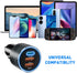 USB C Car Charger 66W, Fast Car Cigarette Lighter Adapter with PD 30W + Dual QC3.0 for iPhone 14 13 12 11 Pro Max,