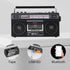 Portable Cassette Player Boombox AM/FM/SW1/SW2 Radio Tape Player Recorder with Bluetooth