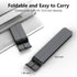 Laptop Stand for Desk, Adjustable Riser ABS+Silicone Foldable Portable Holder, Ventilated Cooling for 10-15.6” Laptops,