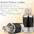 Monosaudio Audio Power Plug Black Carbon Fiber, Transparent Aluminum Shell, 10A/250V Power Connector for DIY Audiophile