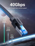 8 3FT, 40Gbps 2000Mhz 26AWG RJ45 PS5 3FT UGREEN Cat Ethernet Cable Flat High Speed Internet Cable Braided Network Cord