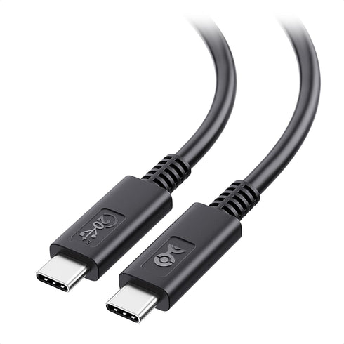 USB4 Cable by Cable Matters, 6 ft, 20Gbps Data, 8K Video, 100W Charging, Thunderbolt 4/3 Compatible, for iPhone 15 Pro