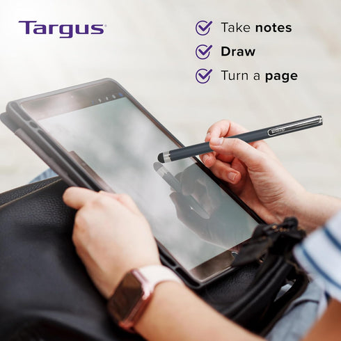 Targus Stylus Pen for Tablets, iPad, Smartphones, Touchscreen Devices, Slim Durable Rubber Tip (AMM01TBUS)