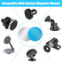 Qianyu 30 Pcs Universal Metal Plate for Magnetic Car Phone Holders Round Universal Replacement Sticker Back Compatible