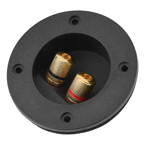 Terminal Connector, Pure Copper Plated Wiring Terminal, 48MM 2 Copper Binding Post Terminal Cable Connector