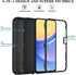 Qinmay Samsung Galaxy A15 5G Case - with HD Screen Protector, Durable Shockproof 3-Layer Cover - Black