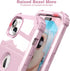 IDweel Glitter Pink iPhone 15 Plus Case: Luxury 3-in-1 Shockproof Hybrid with Screen Protector & Slim Fit Heavy Duty