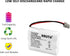 Kruta BT-446 Rechargeable Cordless Phone Battery, Pack of 3 for Uniden BT-446 BT446, BP-446 BP446