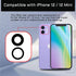 2 Sets for iPhone 12 OEM Rear Camera Lens Replacement, Dual-Sided Adhesive with Repair Kit Fix Tool
