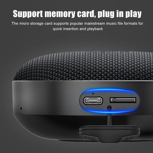 Portable Bluetooth Speaker, 8W IP67 Waterproof Wireless Bike Speaker with 4000mAh Battery for Outdoor Riding