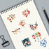 Tufeifrank 50PCS Watercolor Hanging Lantern and String Light StickersClear Tree Branch Scrapbook Stickers