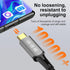 USB4 Cable with Thunderbolt 4, 240W Charging Cable, 40 Gbps Data Cable, 8K @ 60Hz 4K120Hz HDR, USB C to USB C for Hub,