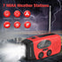 Solar Emergency Hand Crank Weather Radio, Portable NOAA AM/FM Radios with SOS Alarm, Red