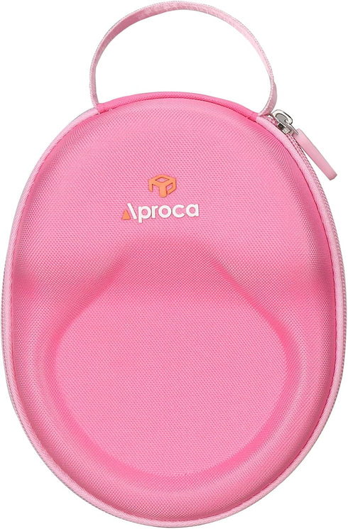 Aproca Pink Hard Storage Case for Belkin SoundForm Mini, Wireless Bluetooth Headphones
