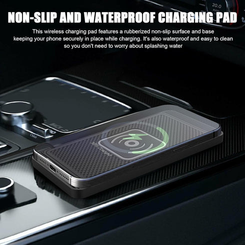 ZPSHYD 15W 4 (1m Wireless Car Charger Charging Pad Non Slip Fast Charging Phone Charger Charging Modes, Compatible