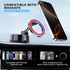 MOKPR 16 15 14 13 12 Car Phone Holder for Magsafe, Vacuum Magnetic Car Phone Mount Foldable Hands-Free Suction Cup