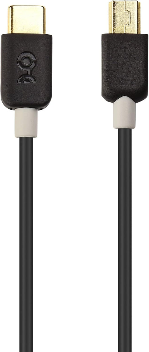 Cable Matters 3.3 ft USB C to Mini USB Cable for Game Controllers, Cameras, GPS, Dash Cams - Black