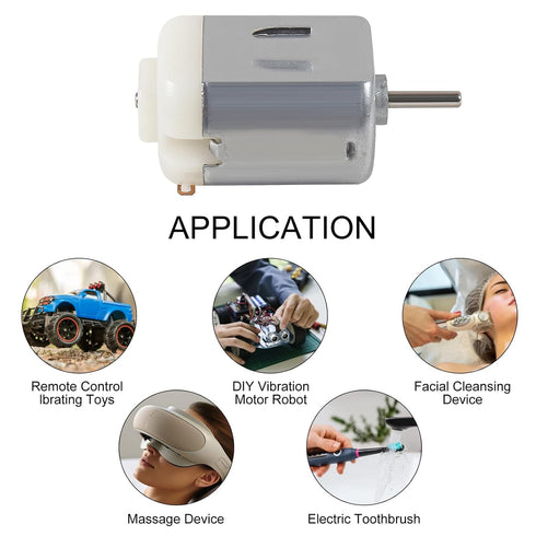 DWEII 20pcs 130 3V -12V 25000 Micro DC Motor Strong Magnetic Brushed Electric DC RPM Cars Toys, High Speed Torque DIY