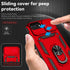 SunStory iPhone 8/7/6 Plus Case with HD Screen Protector, Slide Camera Cover & Kickstand, Military-Grade, Red