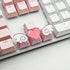 Personalized Cute Pink Keycaps, Love Heart and Wings Keycaps, Compatible with Cherry MX Switches Mechanical Keyboard (3