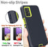 muitq Heavy Duty Case for Galaxy A32 5G, Not Fit 4G, Shockproof, Dropproof, Dust-Proof with Clip (Blue-Green)
