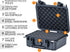 MEIJIA Portable All Weather IP67 Waterproof Protective Case, Hard Camera Case with Customizable Foam, Fit for Drones,